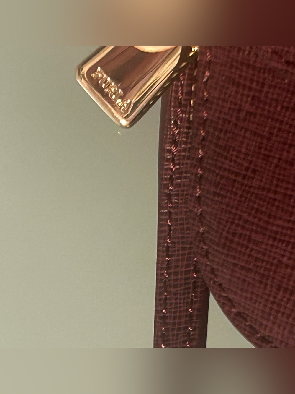 Furla Atena Small Dome Crossbody Saffiano Leather in Plum. NWT. COA Included. - Picture 13 of 15